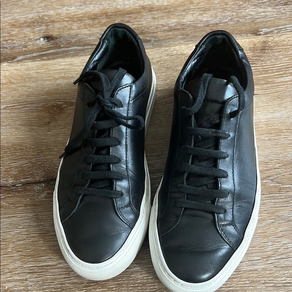 Woman by common project Achilles low Black Leather Woman’s Sneakers